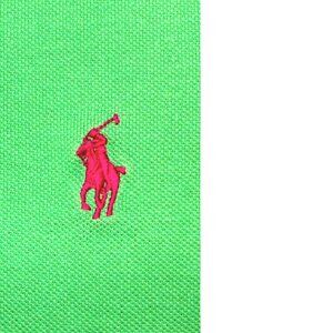 POLO RALPH LAUREN REGULAR FIT 100% COTTON PIQUE KNIT SHIRT GREEN Sz MEDIUM, M